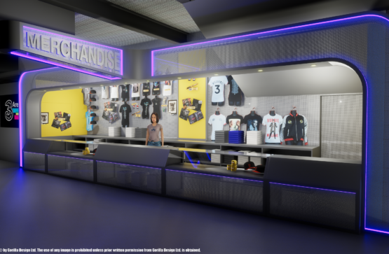 Merchandise Stall for 3Arena